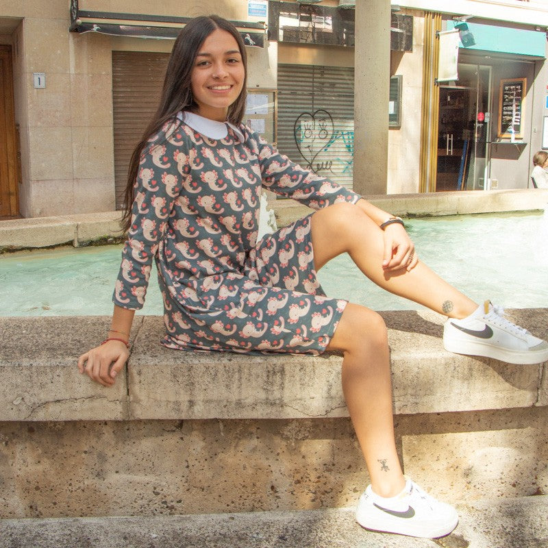 Vestido Evasé Ajolotes