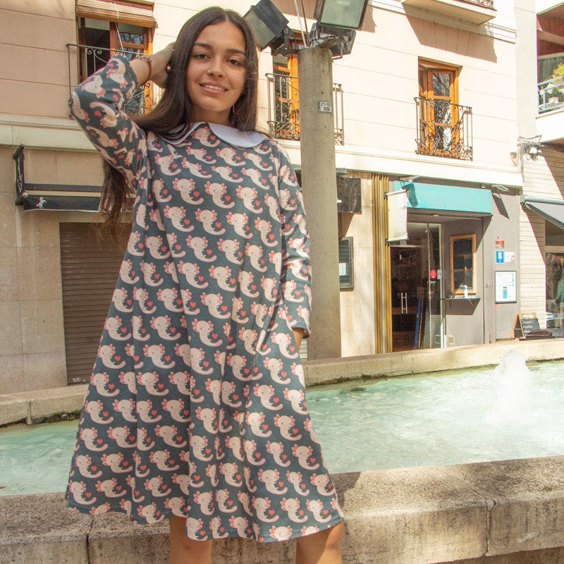 Vestido Evasé Ajolotes