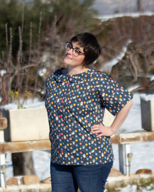 Blusa Iris Gatos Espaciales
