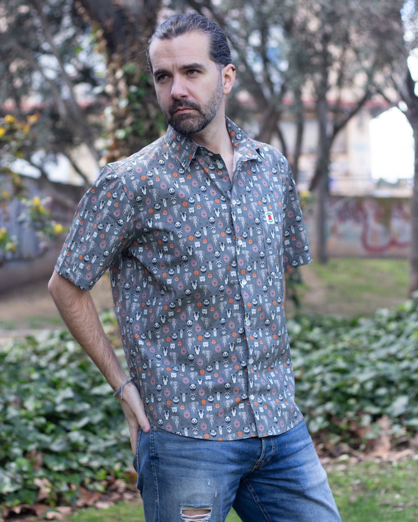 Camisa Animales Origami