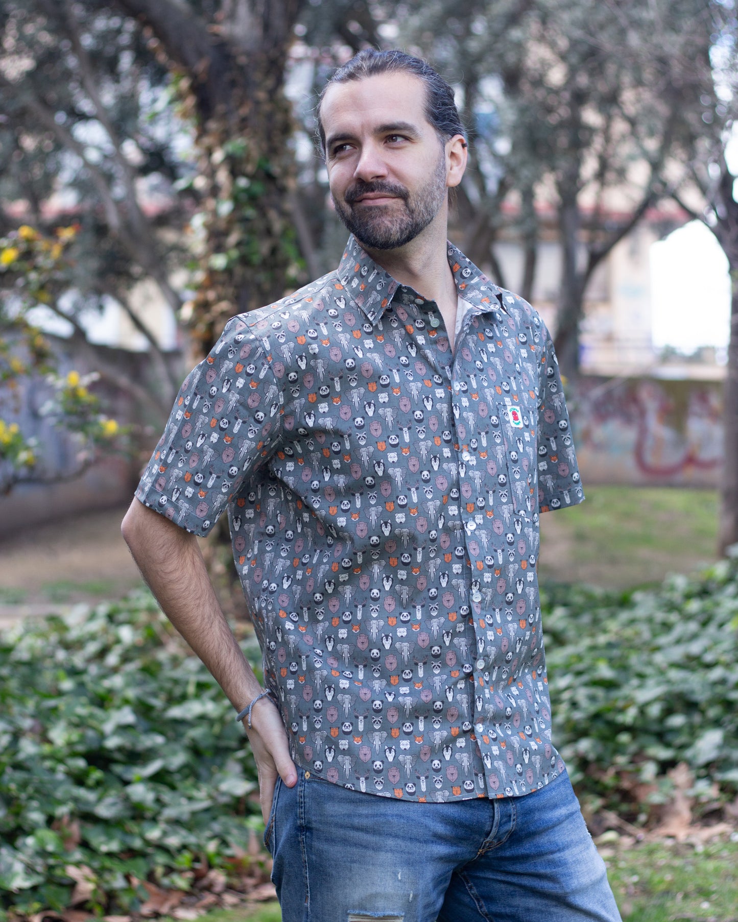 Camisa Animales Origami