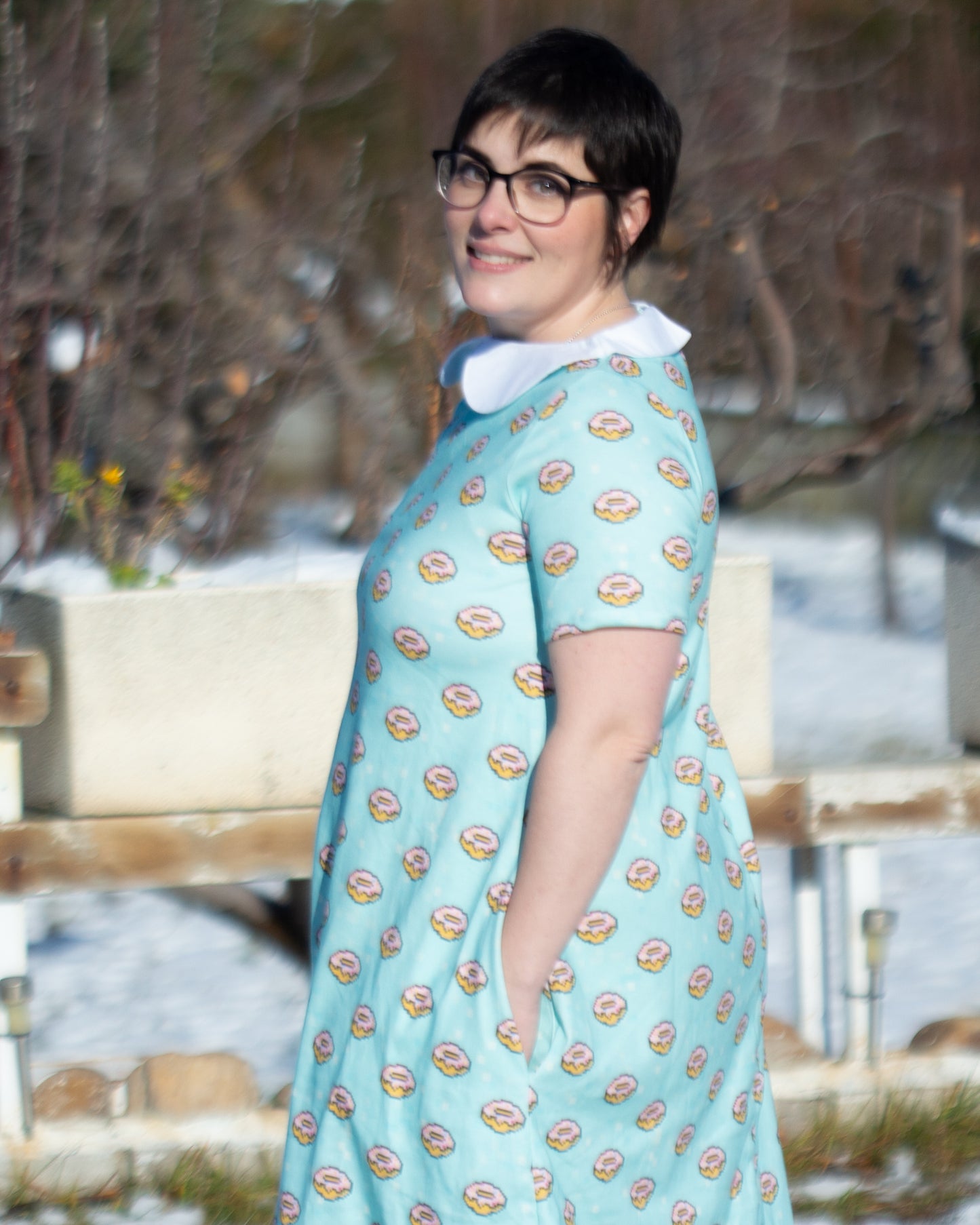 Vestido Evasé Donuts 8 bits