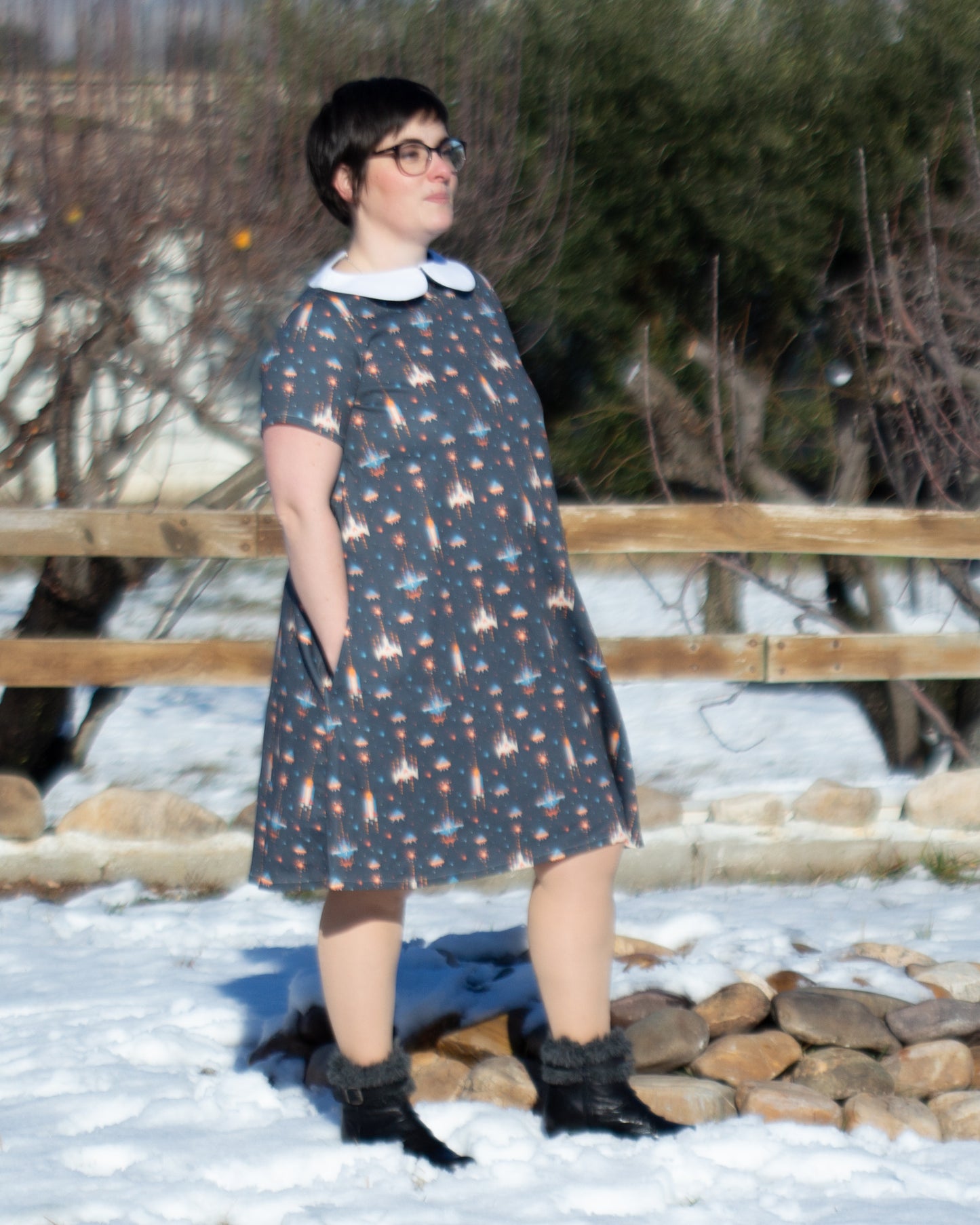 Vestido Evasé Space Battle