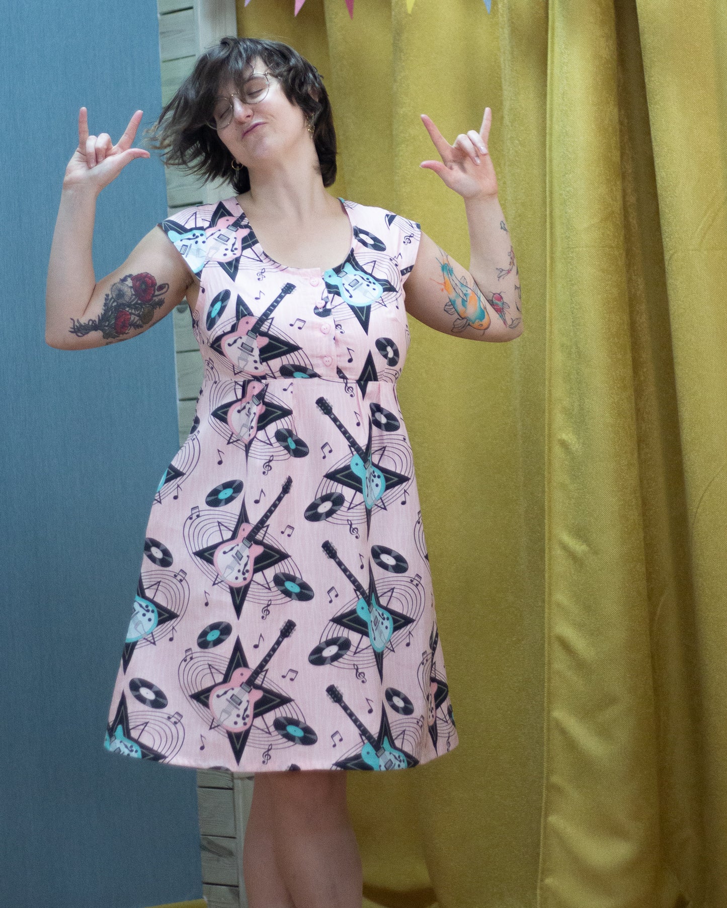 Vestido Retro Rock and Roll