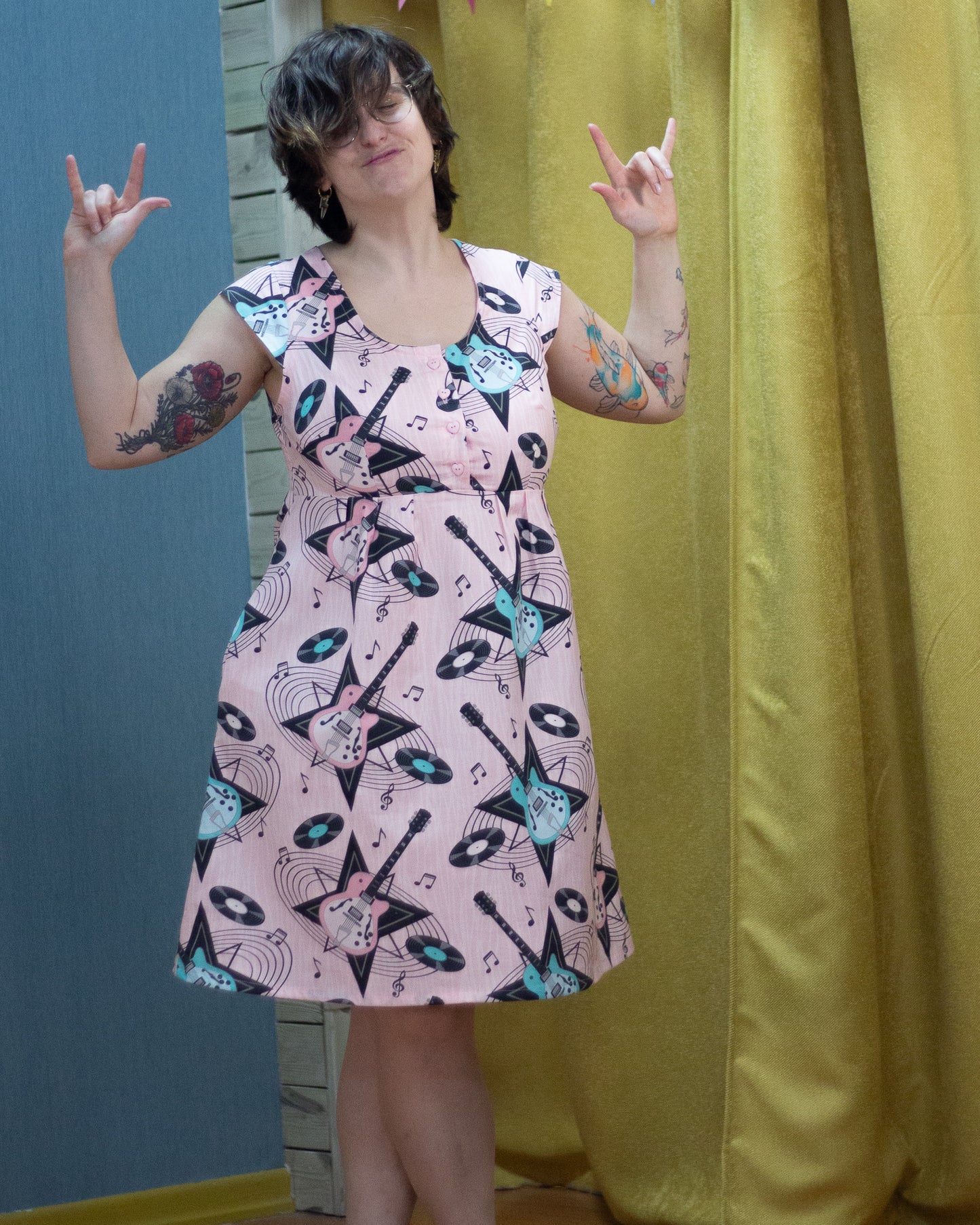 Vestido Retro Rock and Roll
